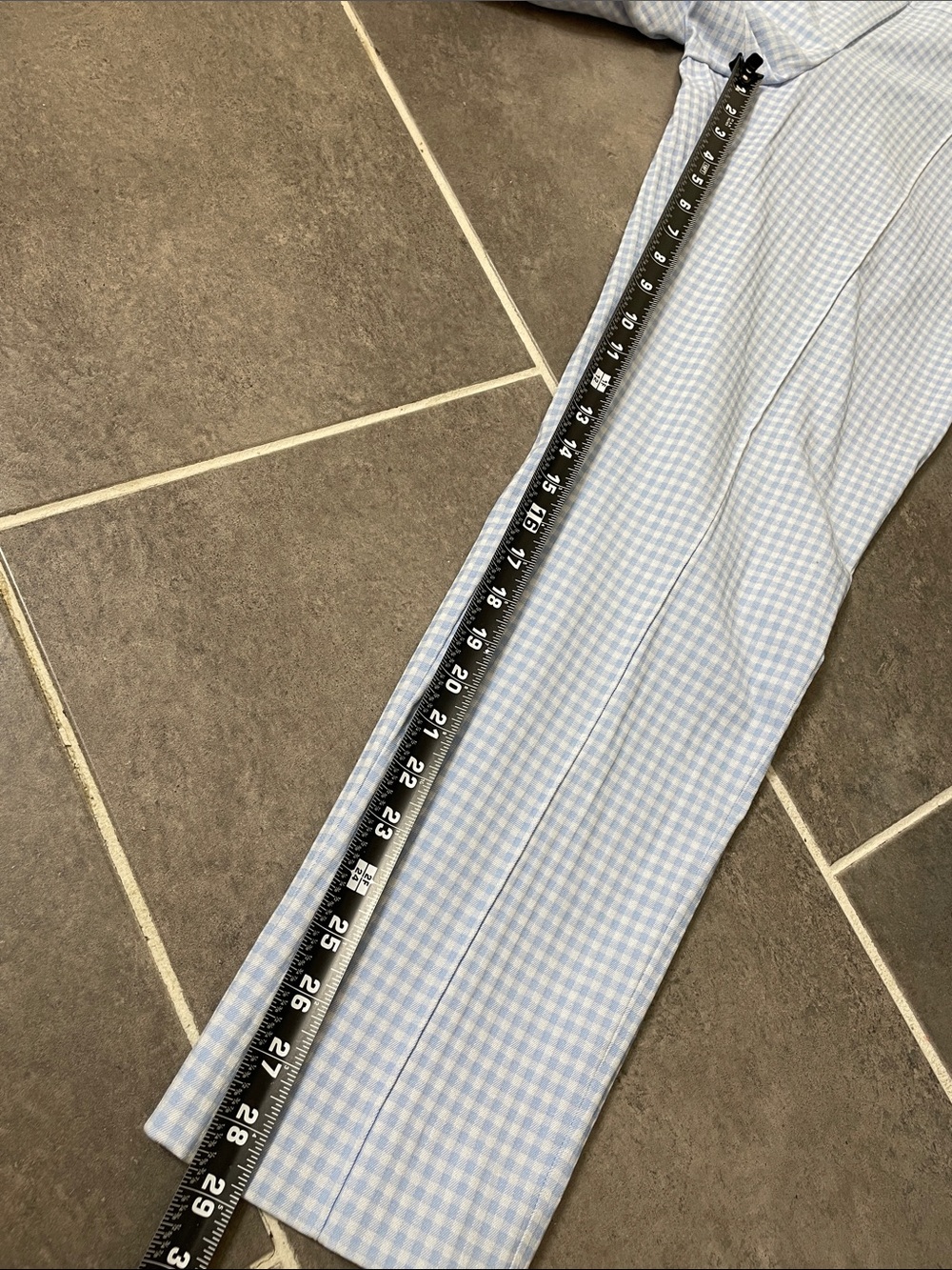 Per se Gingham Hi Rise Slim Ankle Pant size 10 - Picture 5 of 10